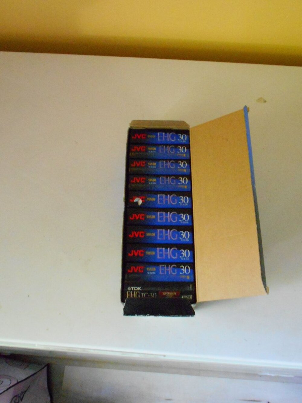 10 Pack JVC VHS TC-30 EHG High Energy Compact 90 Minute Video Cassette Tapes